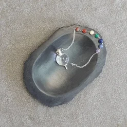 Pendule Cristal de Roche | 7 chakras