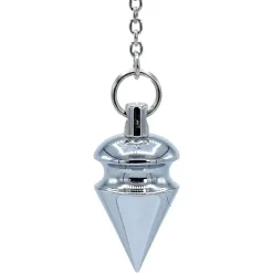 Pendule en laiton chromé | Conique
