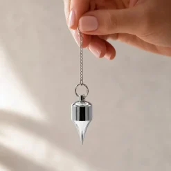 Pendule en laiton chromé | Pointe