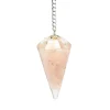 Pendule Orgonite & Quartz Rose facetté