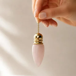 Pendule Quartz Rose et Laiton | Conique