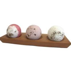 Porte Savon bois luxe - 3 compartiments