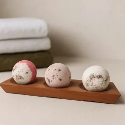 Porte Savon bois luxe - 3 compartiments