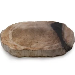 Porte savon noir en bois pétrifié